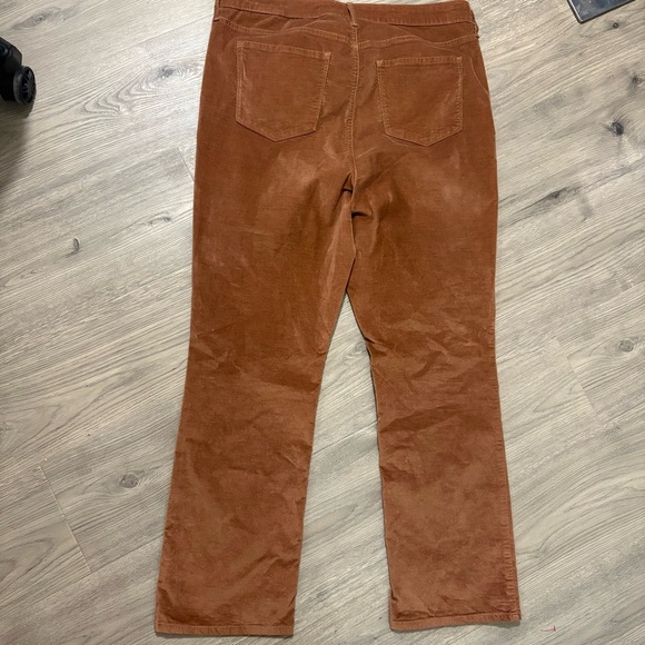 Old Navy Corduroy High Rise Ankle Flare Womens 16 Tall Brown Pants Boho Classic - Picture 4 of 11